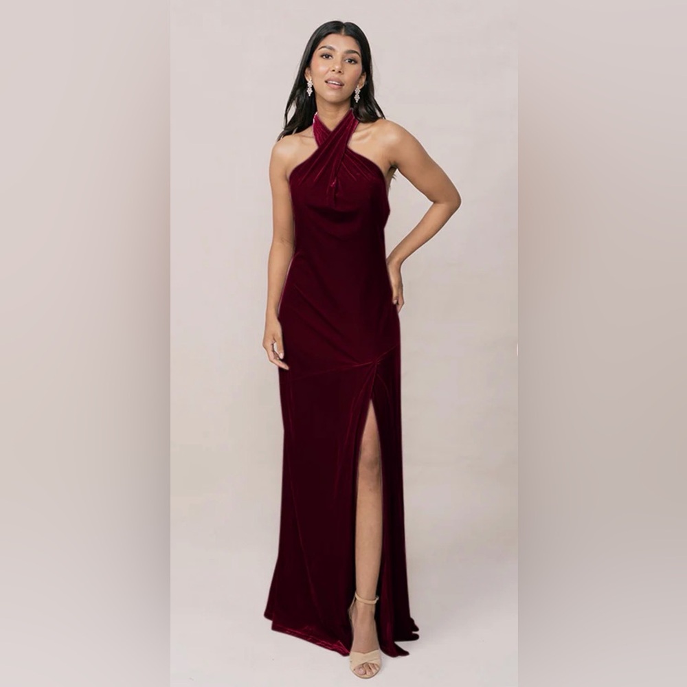 Revelry Burgundy Velvet Maxi Dress